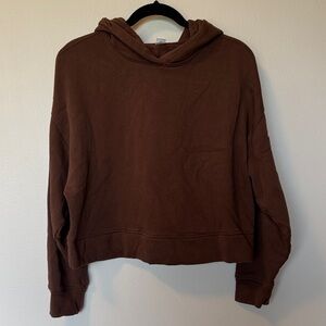 Old Navy Brown Cropped Hoodie